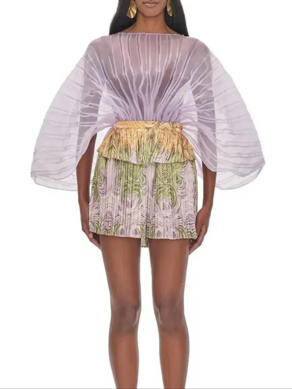 Andrea Iyamah Pleated Shorts Size Large